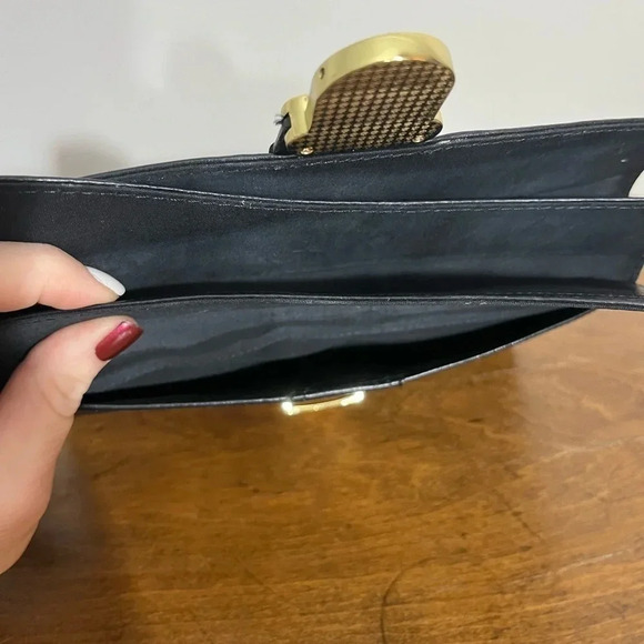 Beautiful! Nordstrom black leather wristlet - Picture 4 of 11